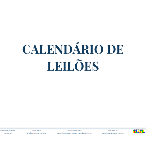 CALENDÁRIO DE LEILÕES